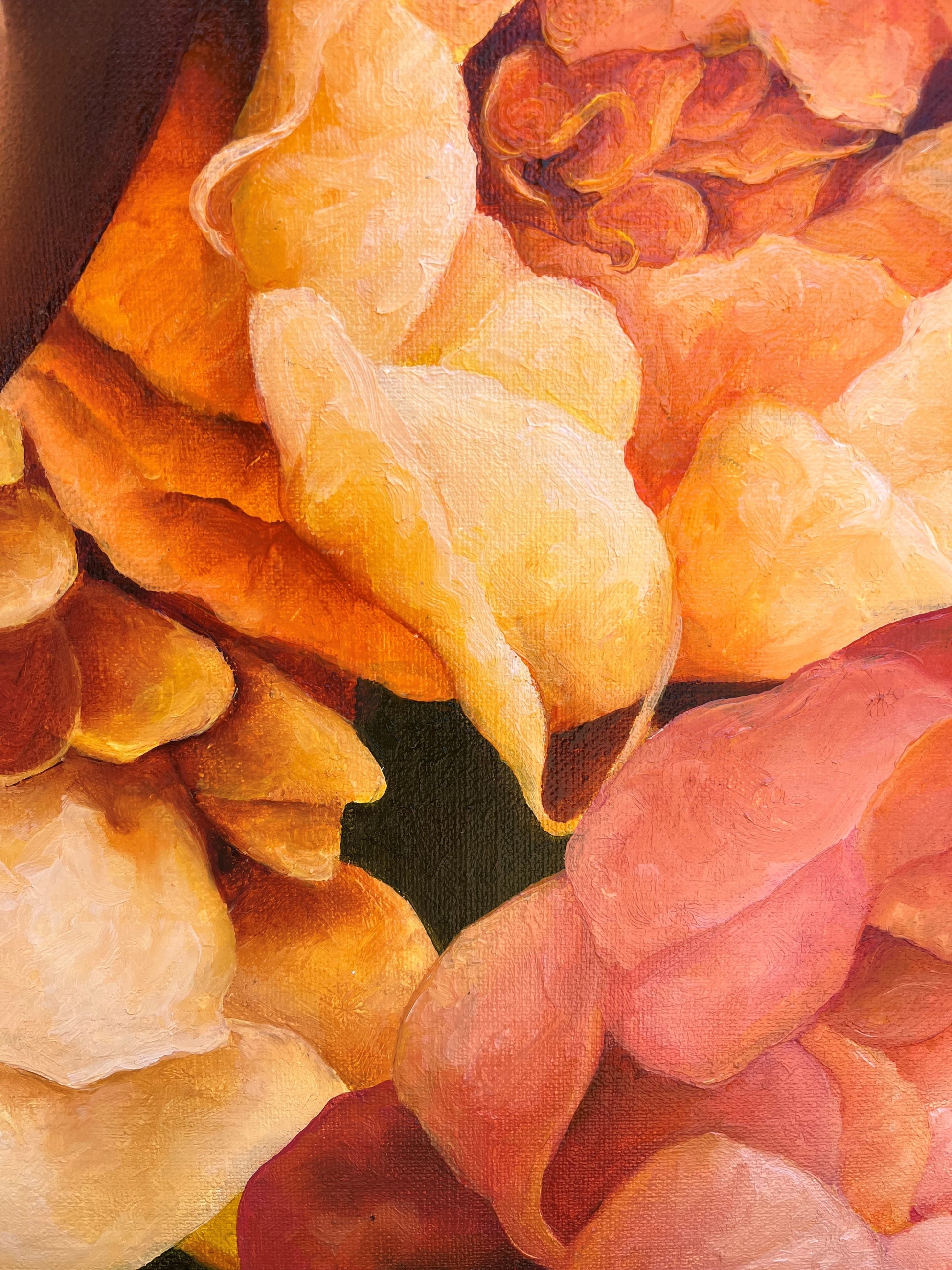 Detail of limited edition print of Bloom Baby Bloom