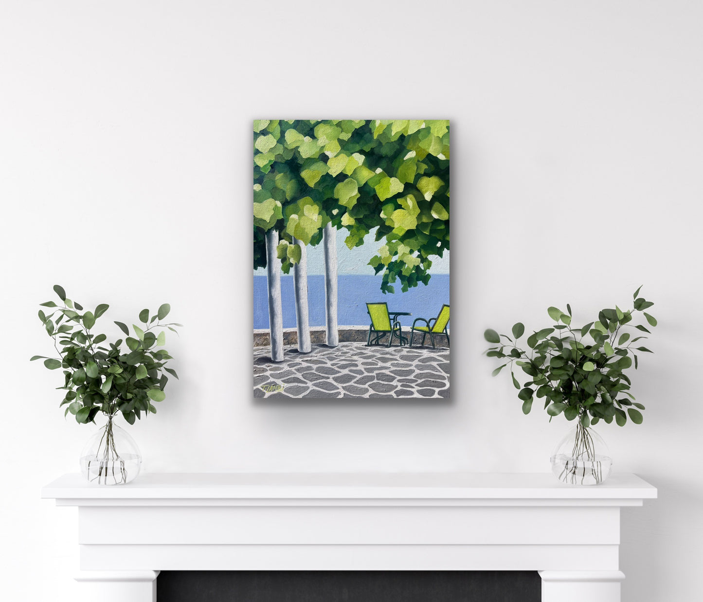 Through The Grapevine - Original Oil Painting by Trisha Lambi