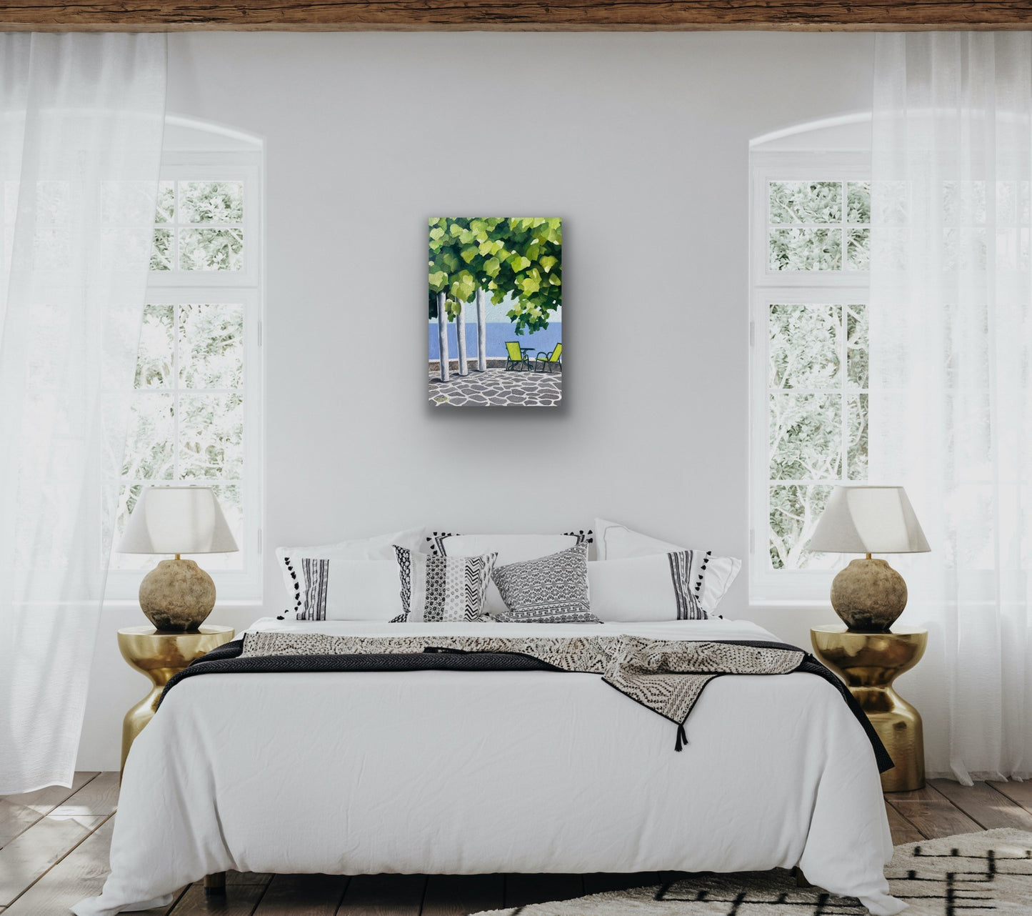 Through The Grapevine - Original Oil Painting by Trisha Lambi